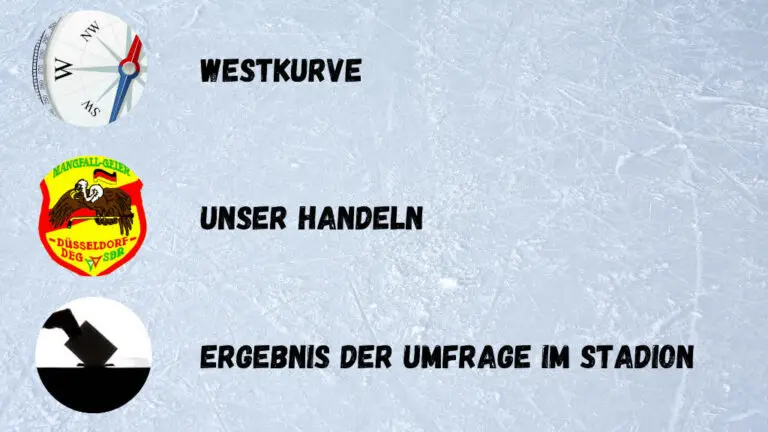 Mangfallgeier Düsseldorf News 3 Westkurve / unser Handeln / Ergebnis der Umfrage im Stadion